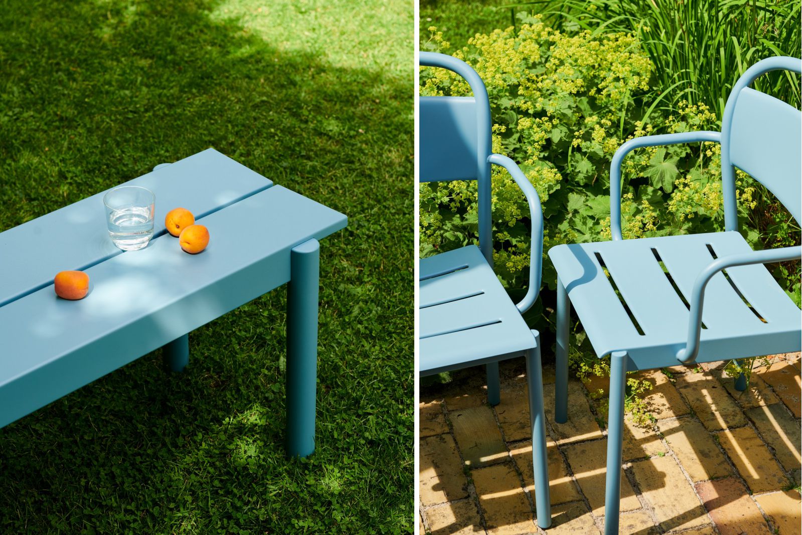 muuto linear steel armchair outdoor chair garden dining
